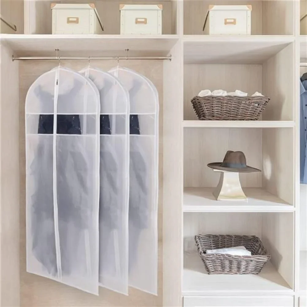 Dress Garment Bags for Storage 72-inch with Clear Window & 3